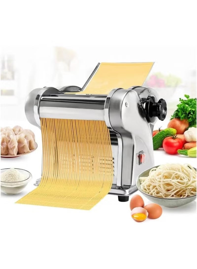 Denx DX3220 Electric Pasta Machine 130W Automatic Noodle Maker with Stainless Steel Body, Adjustable 1–4 mm Dough Thickness Control, Stable Non-Slip Base, Waterproof Power Button - Image 3